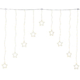 Lumineo 224 Micro-Led Curtain Light with Twinkle Effect 120 x 120cm - Silver/Warm White